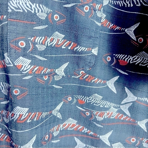 Solaris Outdoor Men's Cotton Fish Novelty Print Casual Shirt Outdoors Adventure - Picture 11 of 13